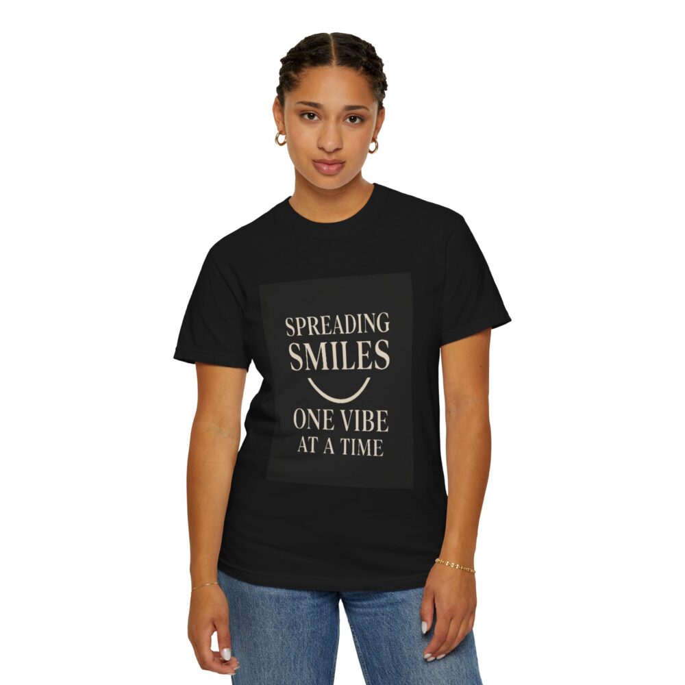 Spreading Smiles - Unisex Garment-Dyed T-Shirt - Image 16