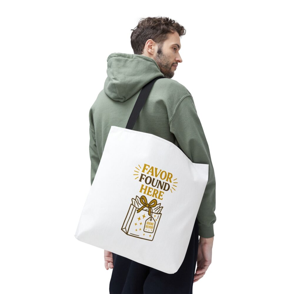 Favor Found Here Tote Bag - Perfect for Gifts, Weddings, Parties, or Everyday Use, Stylish and Practical Accessory - Image 3