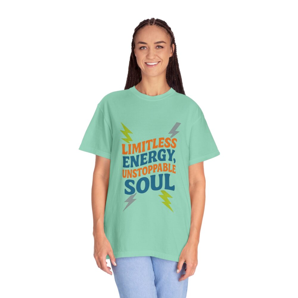 Limitless Energy Unisex T-Shirt, Motivational Tee, Inspirational Shirt, Gift for Fitness Lovers, Casual Wear for All Occasions - Image 13