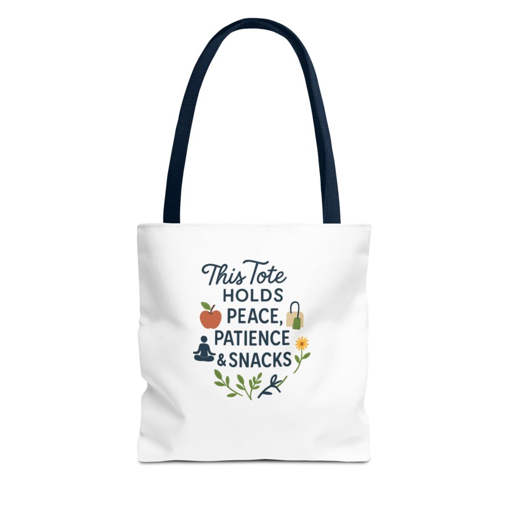 Peace & Patience Tote Bag | Inspirational Bag for Shopping, Beach, Gym, Gifts, Eco-Friendly Use - Image 17