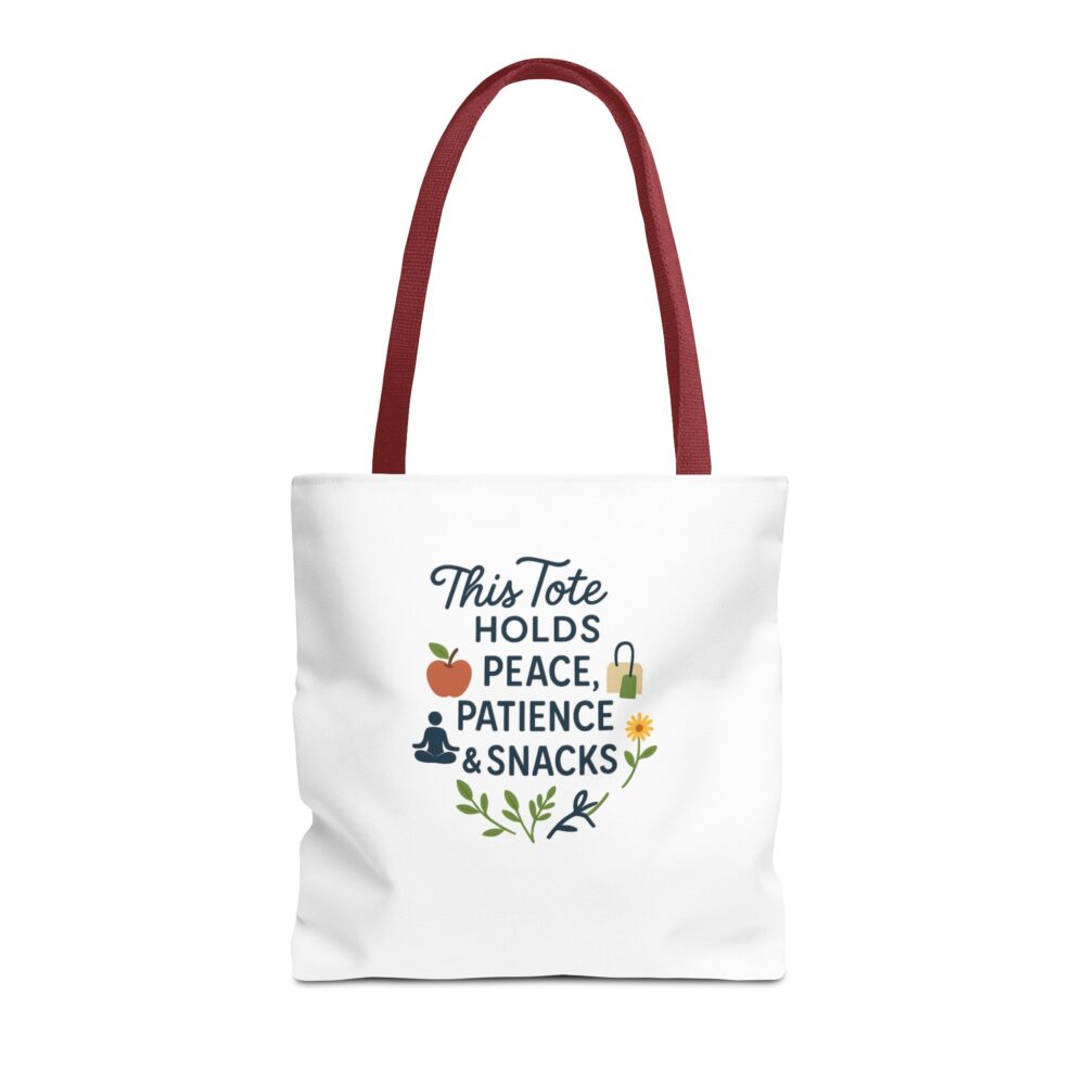 Peace & Patience Tote Bag | Inspirational Bag for Shopping, Beach, Gym, Gifts, Eco-Friendly Use - Image 29