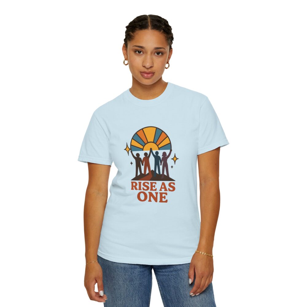 Unisex Rise As One T-Shirt, Garment-Dyed Tee for Unity, Community Events, LGBTQ+ Pride, Casual Wear, Gift for Friends - Image 16