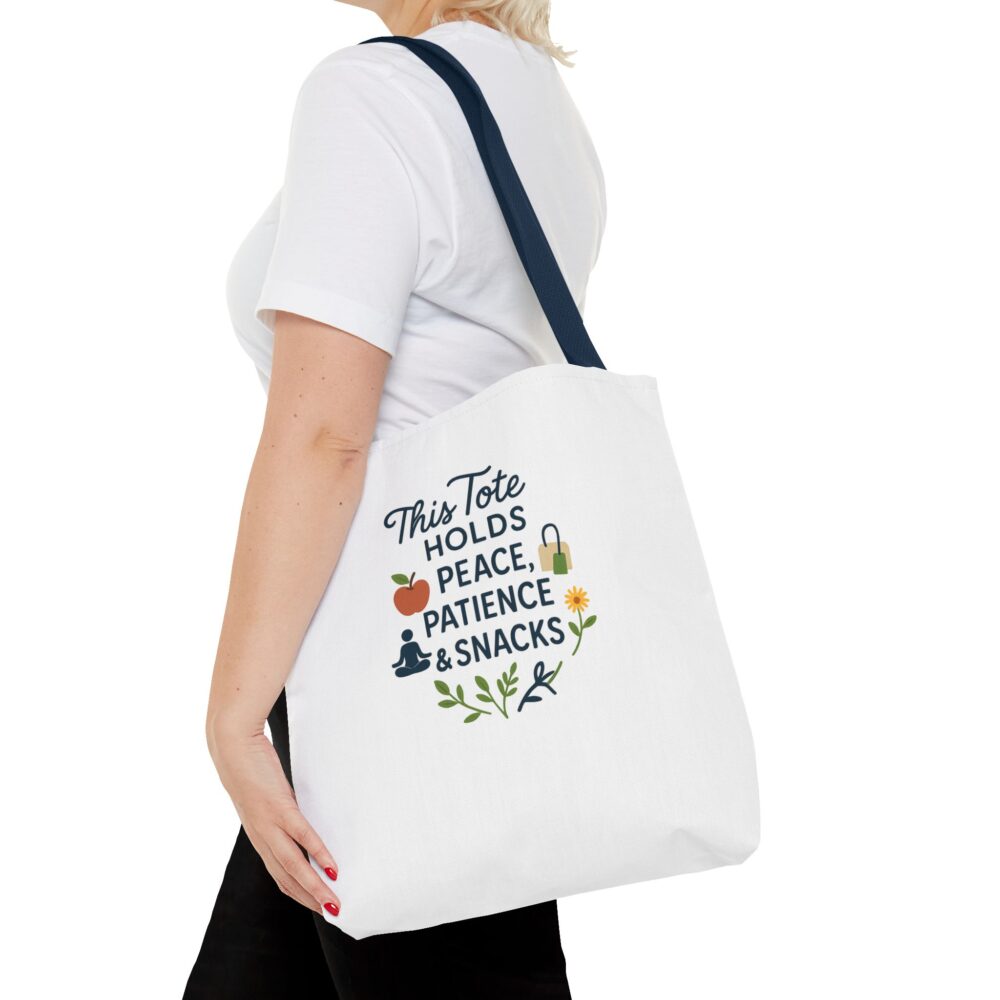 Peace & Patience Tote Bag | Inspirational Bag for Shopping, Beach, Gym, Gifts, Eco-Friendly Use - Image 56
