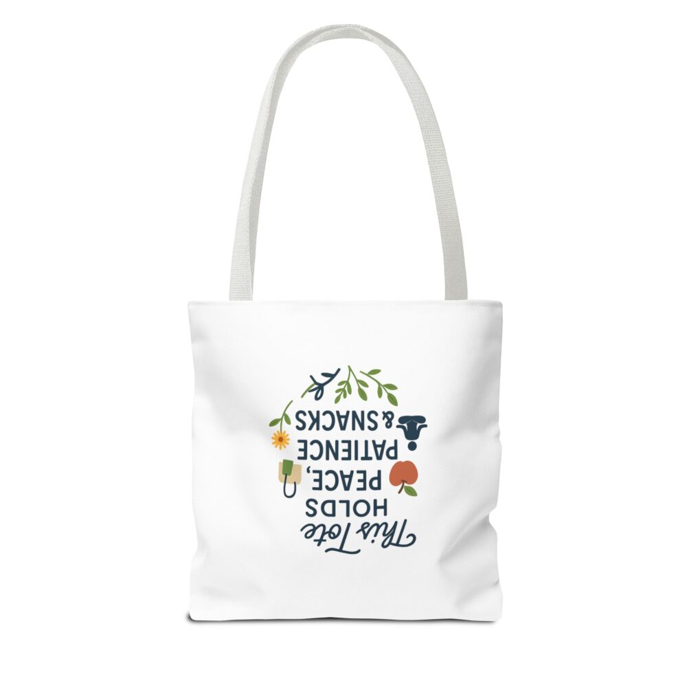 Peace & Patience Tote Bag | Inspirational Bag for Shopping, Beach, Gym, Gifts, Eco-Friendly Use - Image 10