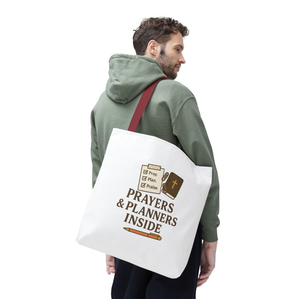 Faithful Tote Bag: "Prayers & Planners Inside" - Perfect for Gatherings, Church, Study Groups, Gifts, Everyday Use - Image 6