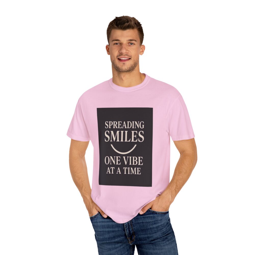 Spreading Smiles - Unisex Garment-Dyed T-Shirt - Image 32