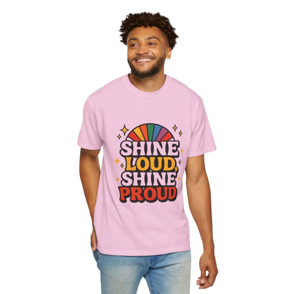 Rainbow Pride Unisex T-Shirt - Shine Loud Shine Proud, LGBTQ+ Apparel, Gift for Pride Month, Comfortable Casual Wear, Retro Style Tee, [...] - Image 19
