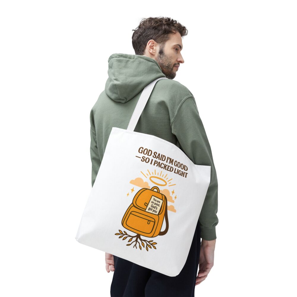 Spiritual Tote Bag - Motivational Quote, Eco-Friendly, Gift for Him/Her, Inspirational, Everyday Use, Unique Design - Image 9