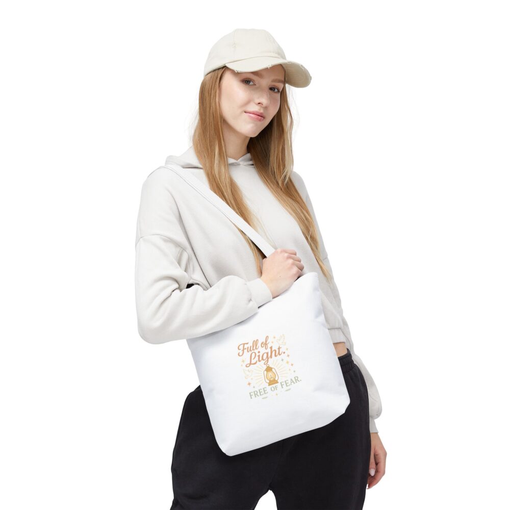Light & Fear-Free Tote Bag, Motivational Tote, Eco-Friendly Bag, Inspirational Shopper, Thoughtful Gift for Any Occasion - Image 7