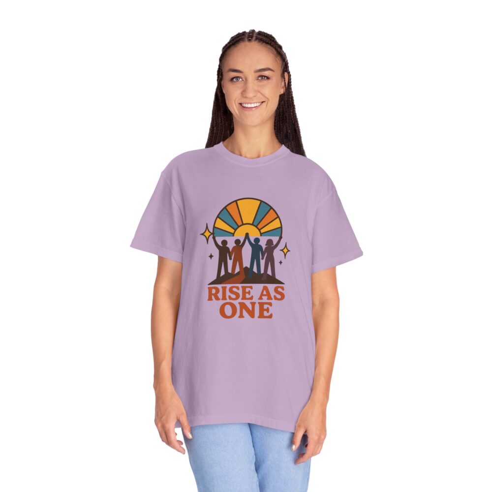 Unisex Rise As One T-Shirt, Garment-Dyed Tee for Unity, Community Events, LGBTQ+ Pride, Casual Wear, Gift for Friends - Image 18