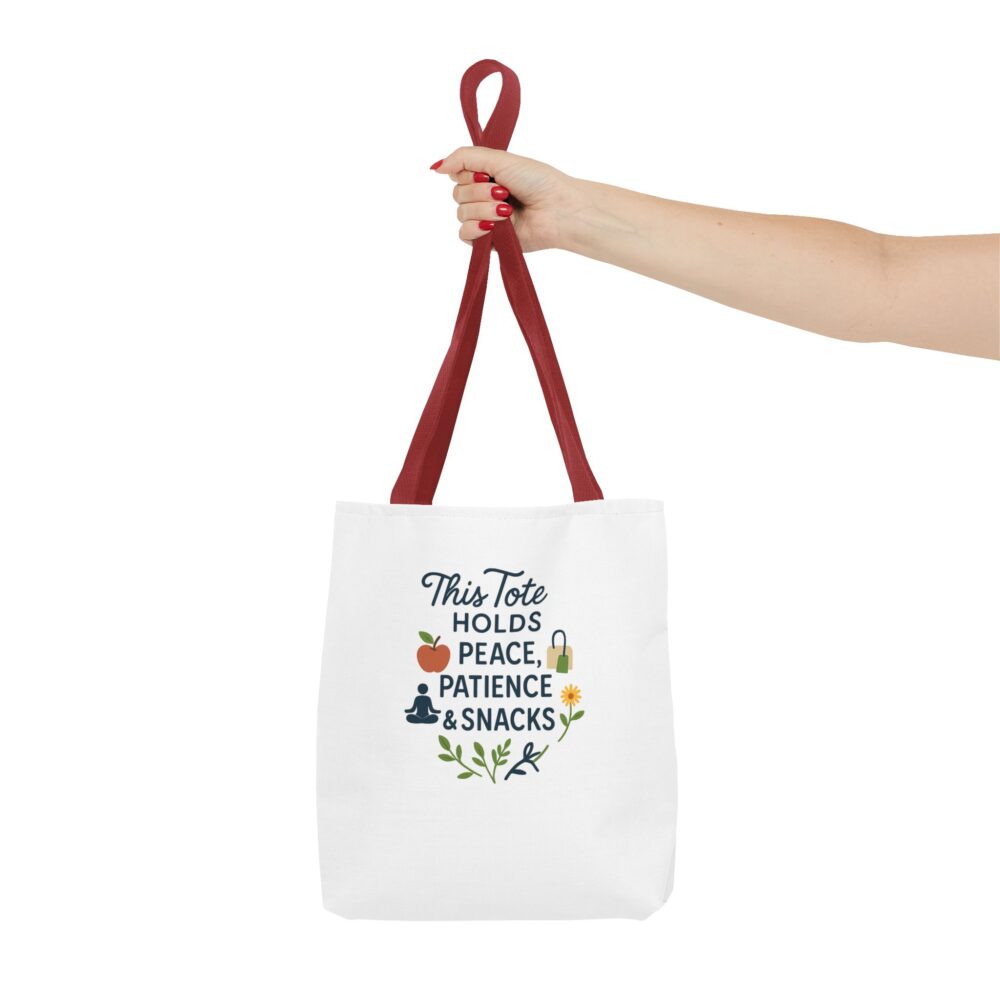 Peace & Patience Tote Bag | Inspirational Bag for Shopping, Beach, Gym, Gifts, Eco-Friendly Use - Image 8