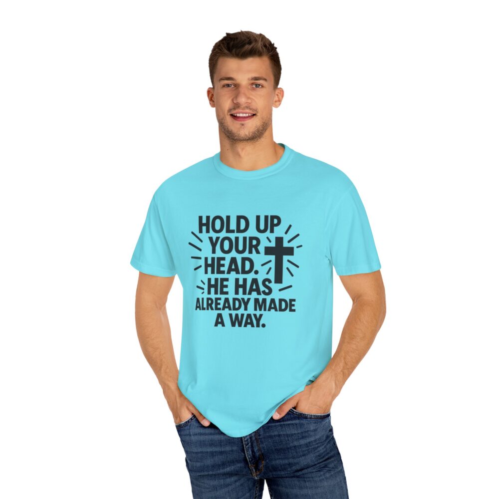 Faith-Inspired Unisex T-Shirt: "Hold Up Your Head" - Christian Apparel for Everyday, Gift for Holidays, Encouragement Tee - Image 6