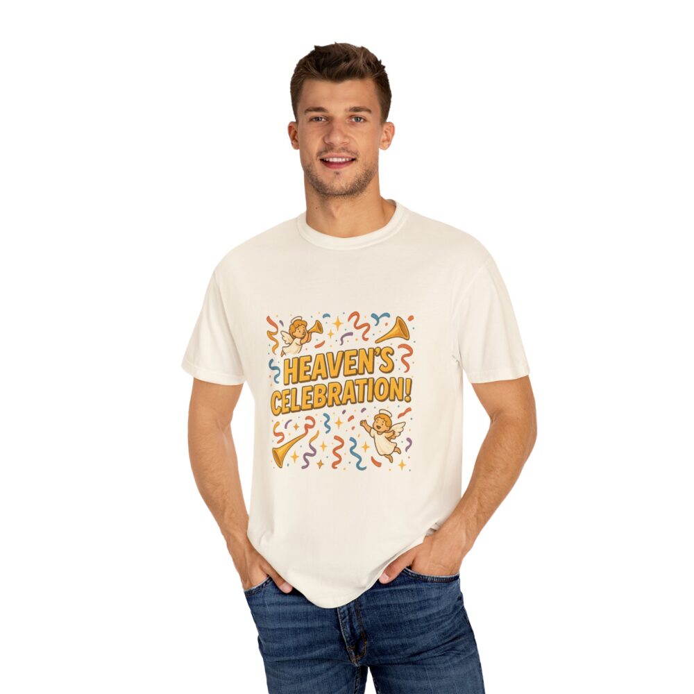 Heaven’s Celebration Unisex T-shirt - Fun Festival Tee, Party Shirt, Gift for Friends, Casual Wear, Unique Apparel - Image 8