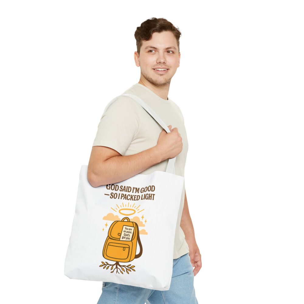 Spiritual Tote Bag - Motivational Quote, Eco-Friendly, Gift for Him/Her, Inspirational, Everyday Use, Unique Design - Image 8