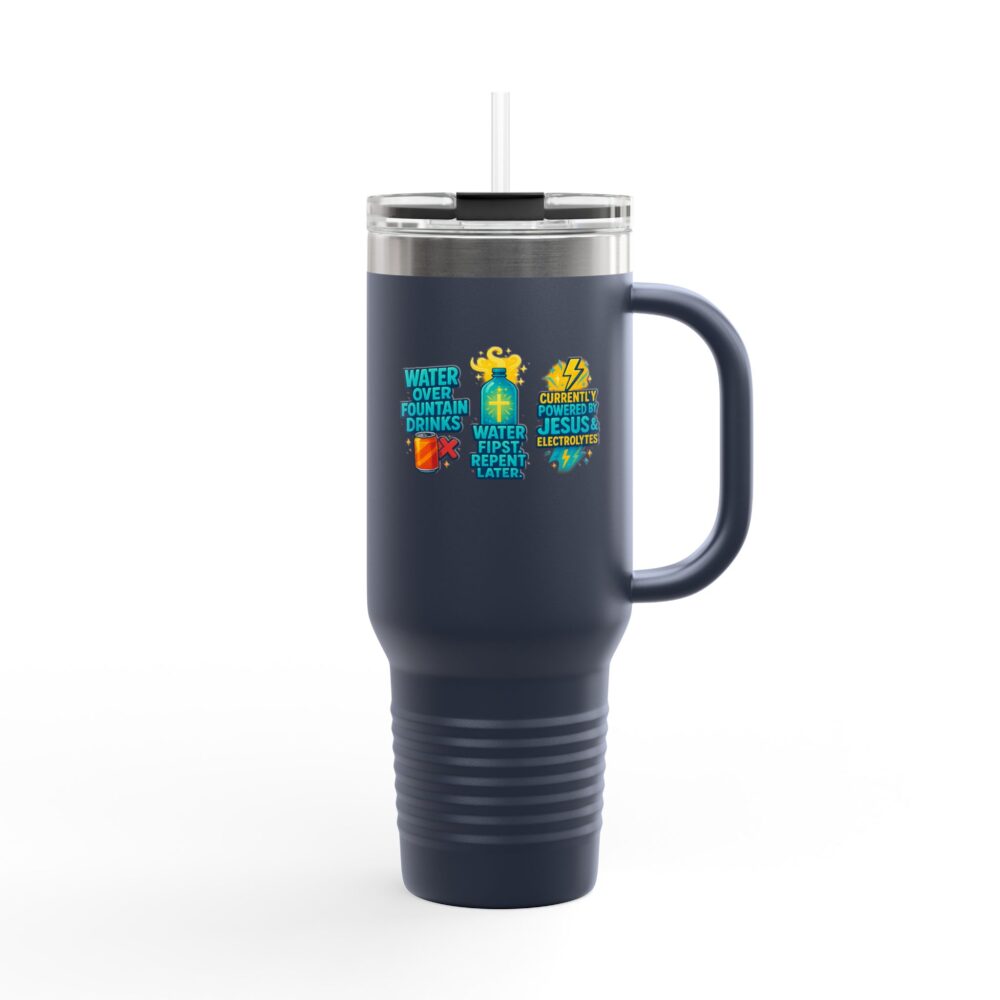 Insulated Travel Mug with Fun Designs, 40oz Water Bottle, Stylish Thermal Cup, Unique Drinkware for Outdoor Adventures, Perfect Gift [...] - Image 7