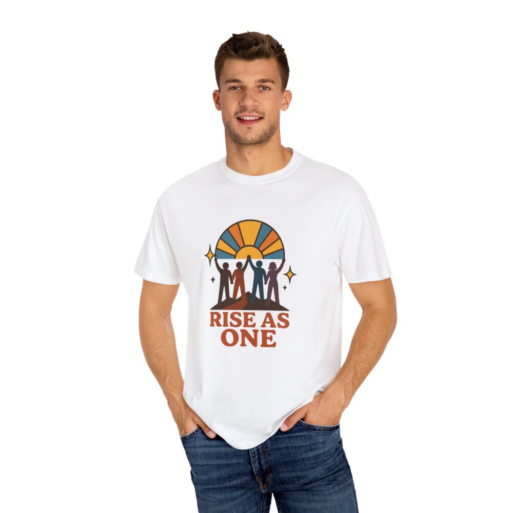 Unisex Rise As One T-Shirt, Garment-Dyed Tee for Unity, Community Events, LGBTQ+ Pride, Casual Wear, Gift for Friends - Image 5