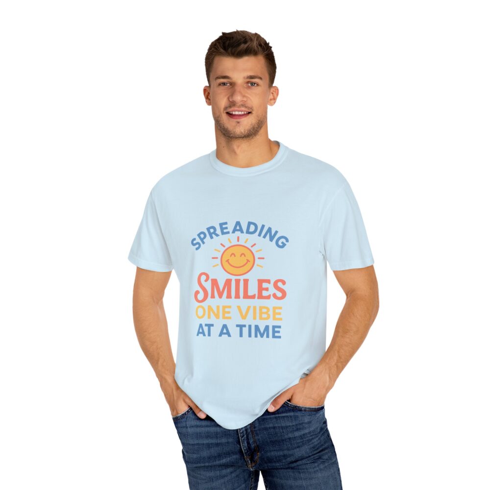 Spreading Smiles Unisex Garment-Dyed T-Shirt - Image 13