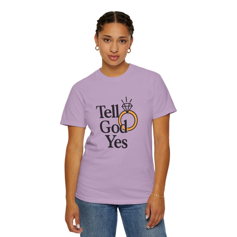 Wedding Proposal T-Shirt, Engagement Gift, Tell God Yes Shirt, Unisex Shirt, Marriage Celebration Tee - Image 20
