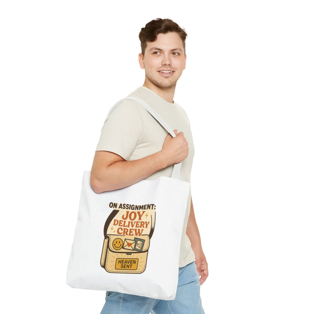 Joy Delivery Crew Tote Bag | Whimsical Shopping Bag | Perfect for Gifts, Easter, Birthdays, or Everyday Use - Image 8