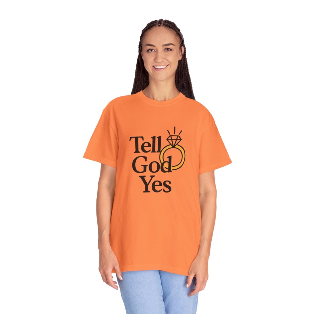 Wedding Proposal T-Shirt, Engagement Gift, Tell God Yes Shirt, Unisex Shirt, Marriage Celebration Tee - Image 10