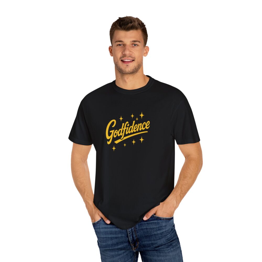 Godfidence Garment-Dyed T-Shirt, Unisex Tee, Inspirational Apparel, Casual Wear, Gift for Her, Motivational Clothing - Image 9