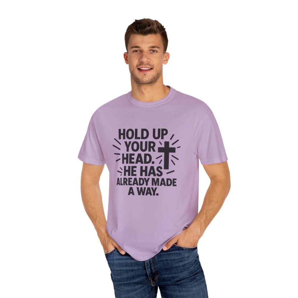 Faith-Inspired Unisex T-Shirt: "Hold Up Your Head" - Christian Apparel for Everyday, Gift for Holidays, Encouragement Tee - Image 8