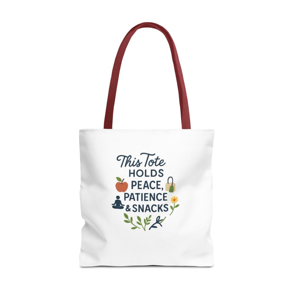 Peace & Patience Tote Bag | Inspirational Bag for Shopping, Beach, Gym, Gifts, Eco-Friendly Use - Image 33