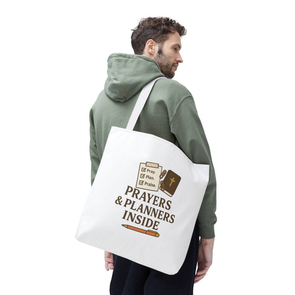 Faithful Tote Bag: "Prayers & Planners Inside" - Perfect for Gatherings, Church, Study Groups, Gifts, Everyday Use - Image 8