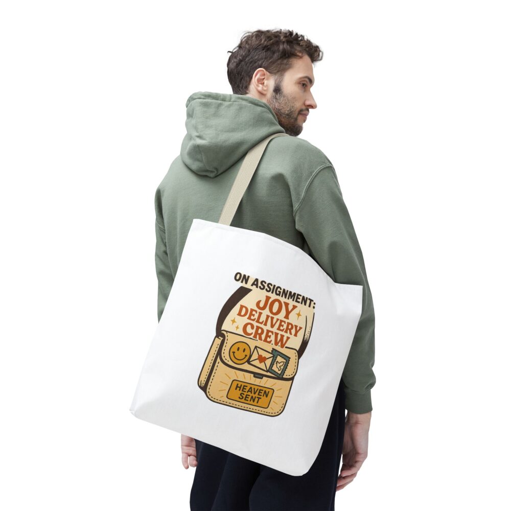 Joy Delivery Crew Tote Bag | Whimsical Shopping Bag | Perfect for Gifts, Easter, Birthdays, or Everyday Use - Image 12