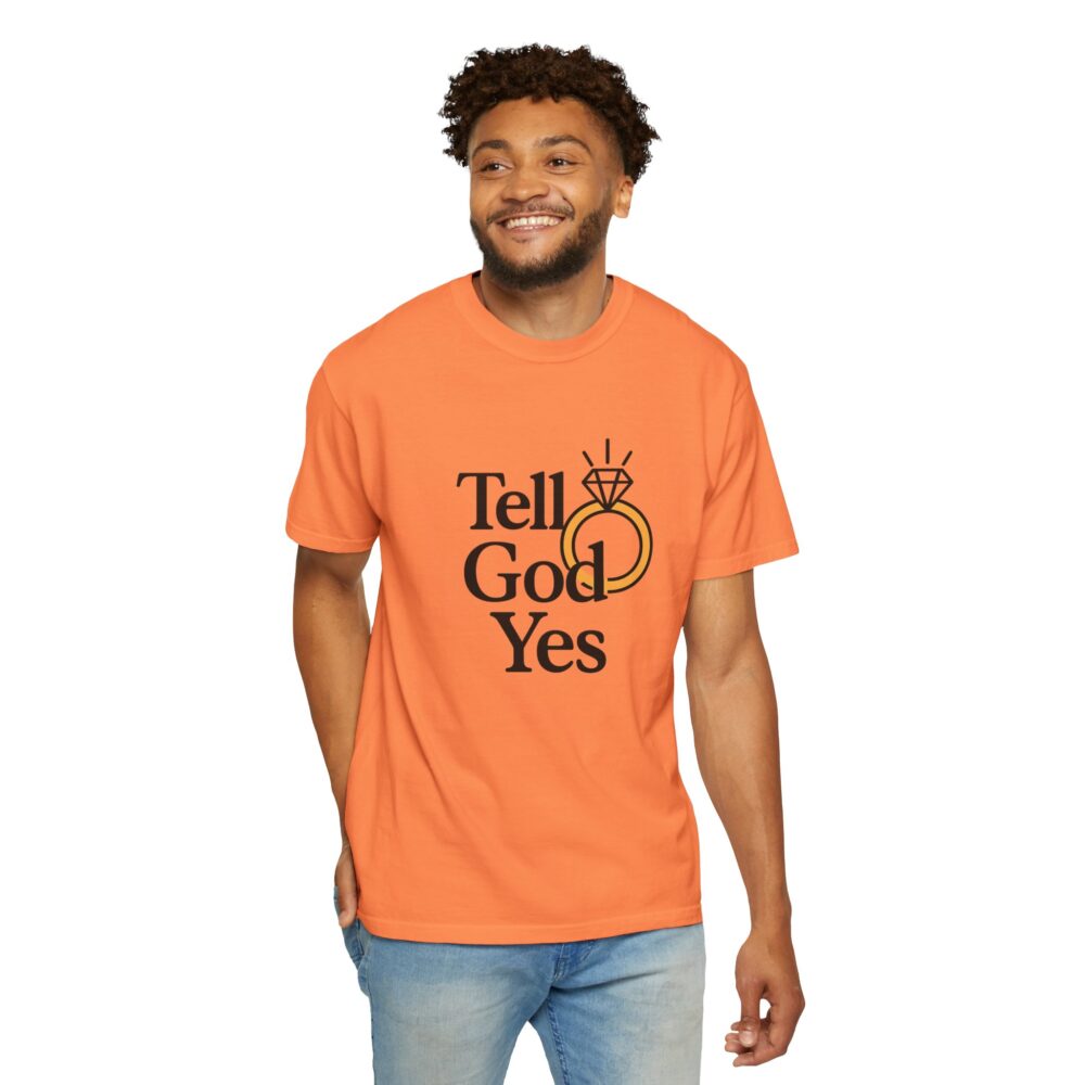 Wedding Proposal T-Shirt, Engagement Gift, Tell God Yes Shirt, Unisex Shirt, Marriage Celebration Tee - Image 11