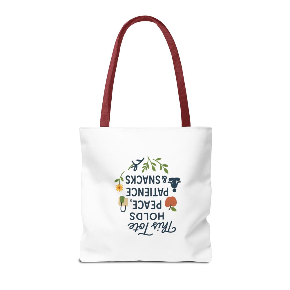 Peace & Patience Tote Bag | Inspirational Bag for Shopping, Beach, Gym, Gifts, Eco-Friendly Use - Image 30