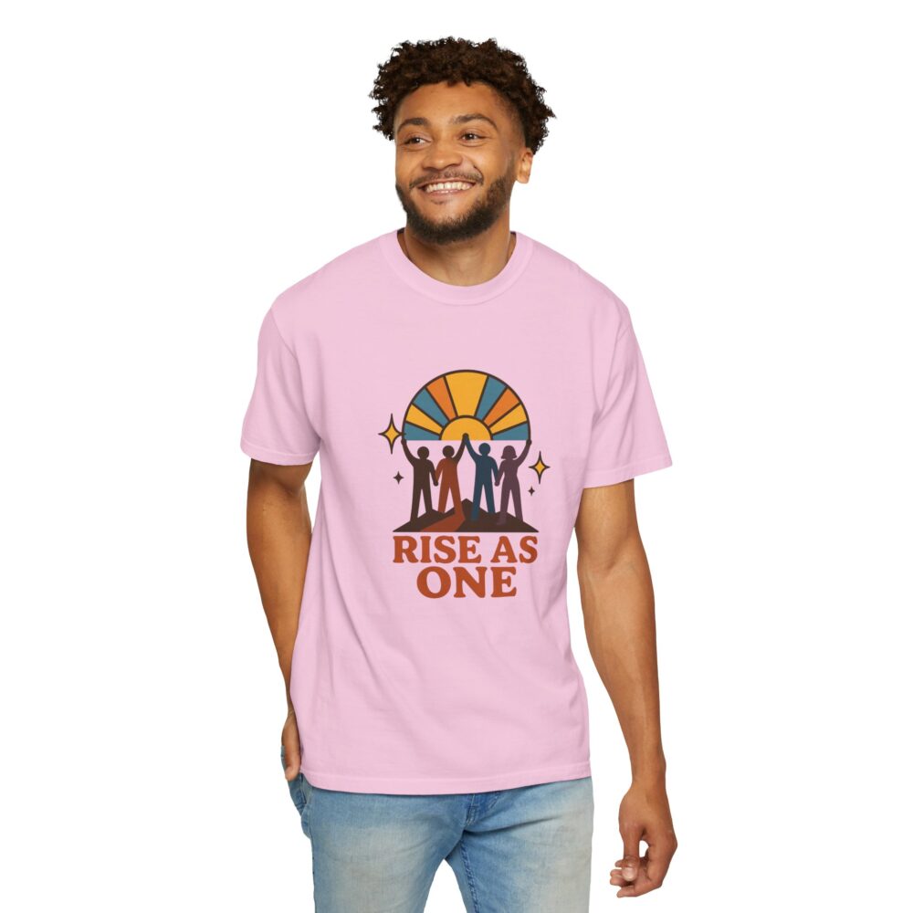 Unisex Rise As One T-Shirt, Garment-Dyed Tee for Unity, Community Events, LGBTQ+ Pride, Casual Wear, Gift for Friends - Image 23