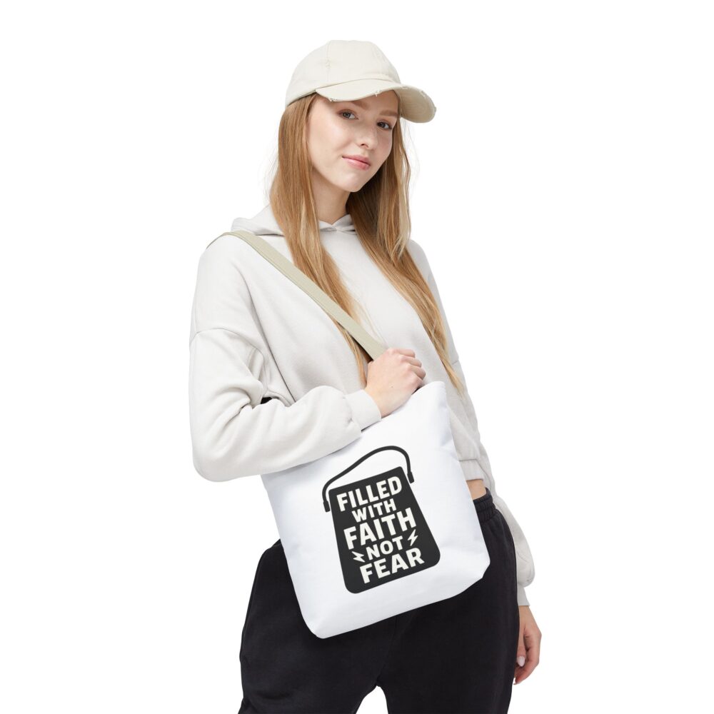Faith-Inspired Tote Bag, Motivational Shopping Bag, Reusable Grocery Tote, Inspirational Gift, Spiritual Tote for Everyday Use - Image 10