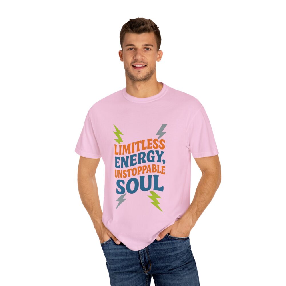Limitless Energy Unisex T-Shirt, Motivational Tee, Inspirational Shirt, Gift for Fitness Lovers, Casual Wear for All Occasions - Image 2
