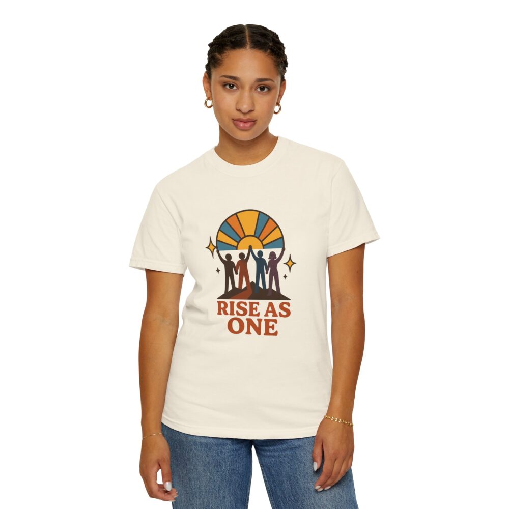 Unisex Rise As One T-Shirt, Garment-Dyed Tee for Unity, Community Events, LGBTQ+ Pride, Casual Wear, Gift for Friends - Image 12