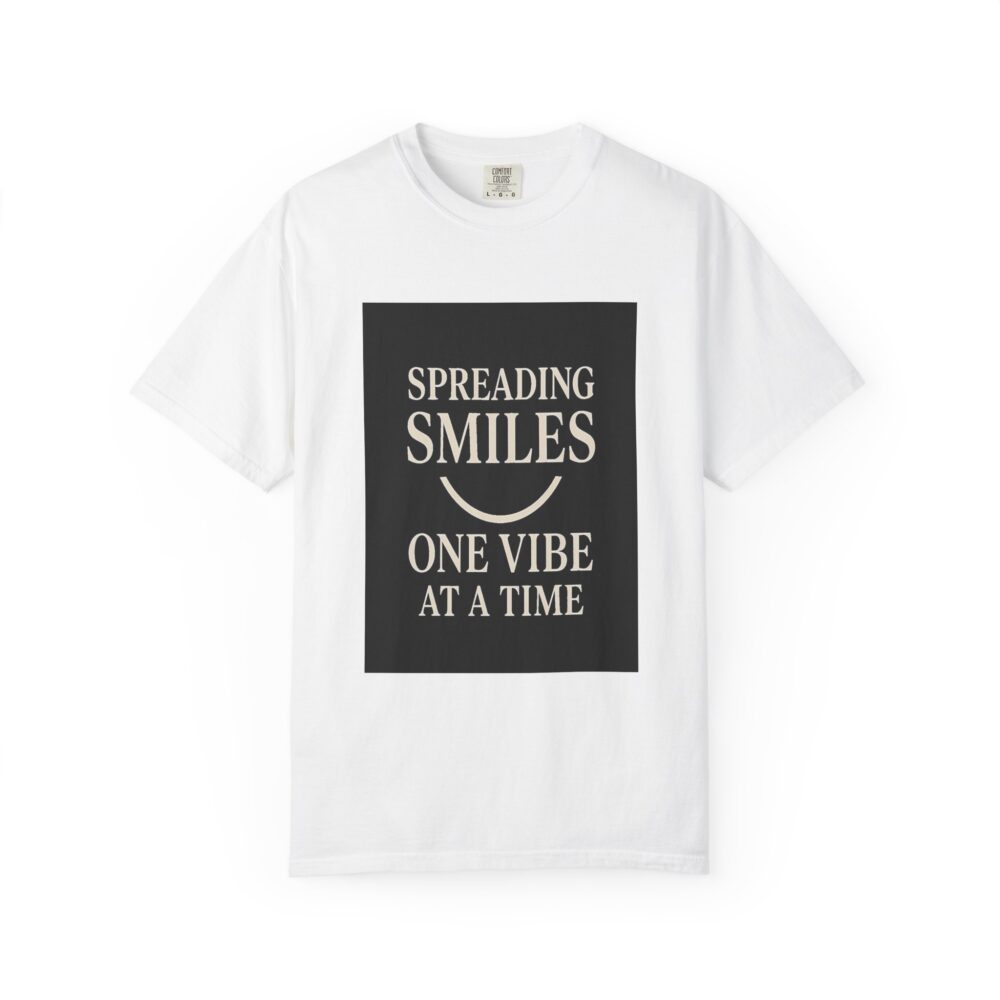 Spreading Smiles - Unisex Garment-Dyed T-Shirt - Image 17