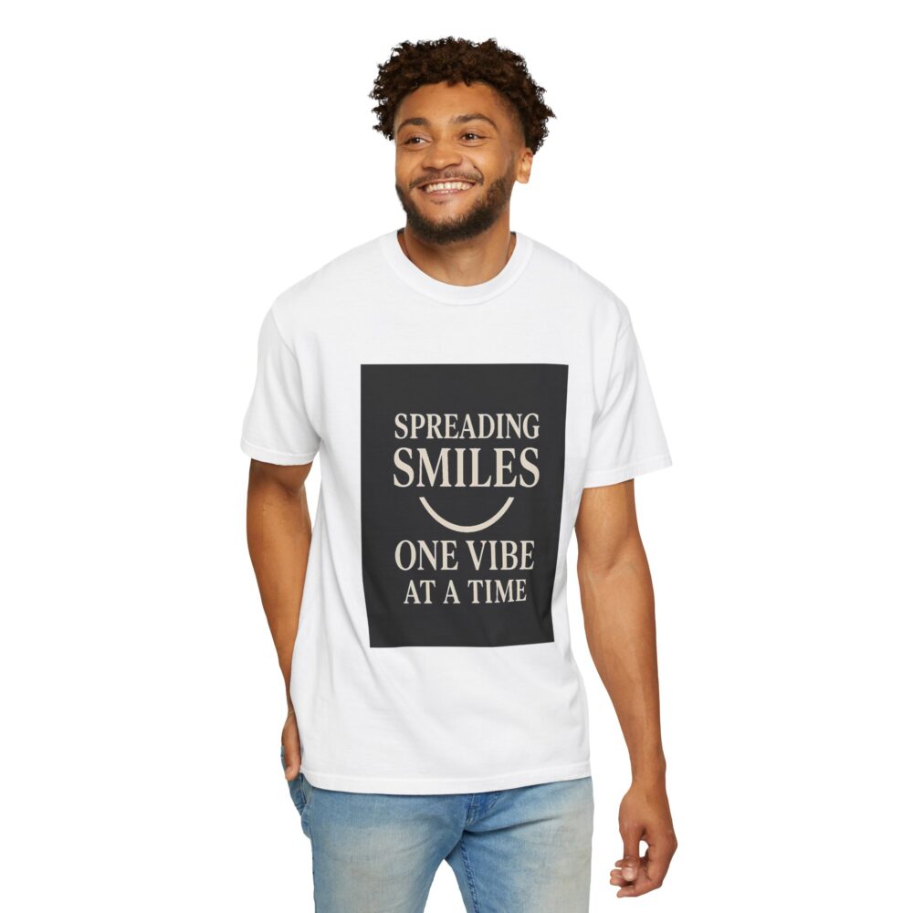 Spreading Smiles - Unisex Garment-Dyed T-Shirt - Image 3