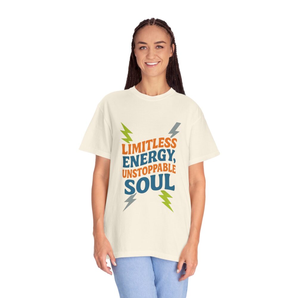 Limitless Energy Unisex T-Shirt, Motivational Tee, Inspirational Shirt, Gift for Fitness Lovers, Casual Wear for All Occasions - Image 9