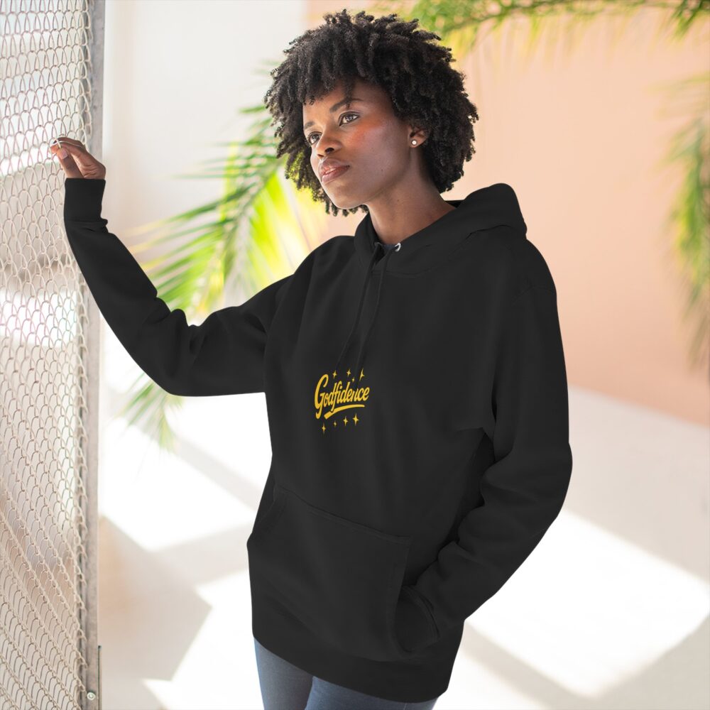 Godfidence Fleece Hoodie - Cozy Confidence Wear, Inspirational Gift, Casual Apparel, Motivational Hoodie, Unisex Fashion - Image 4