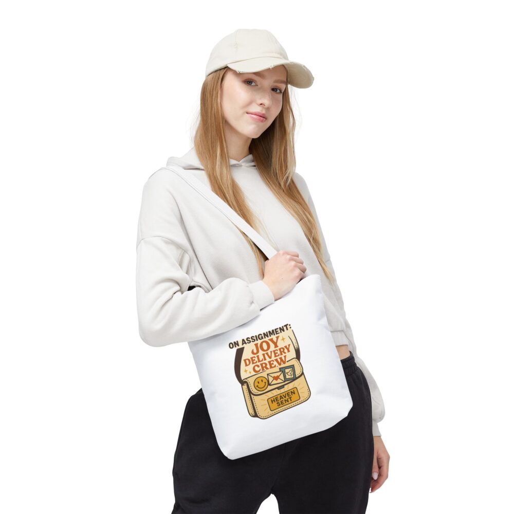 Joy Delivery Crew Tote Bag | Whimsical Shopping Bag | Perfect for Gifts, Easter, Birthdays, or Everyday Use - Image 7