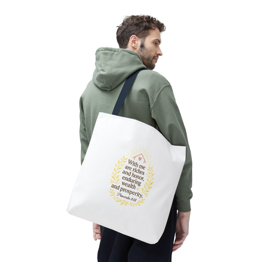 Prosperity Tote Bag, Motivational Bag, Inspirational Gift, Bible Verse Tote, Everyday Use Bag, Thoughtful Gift for Friends - Image 15