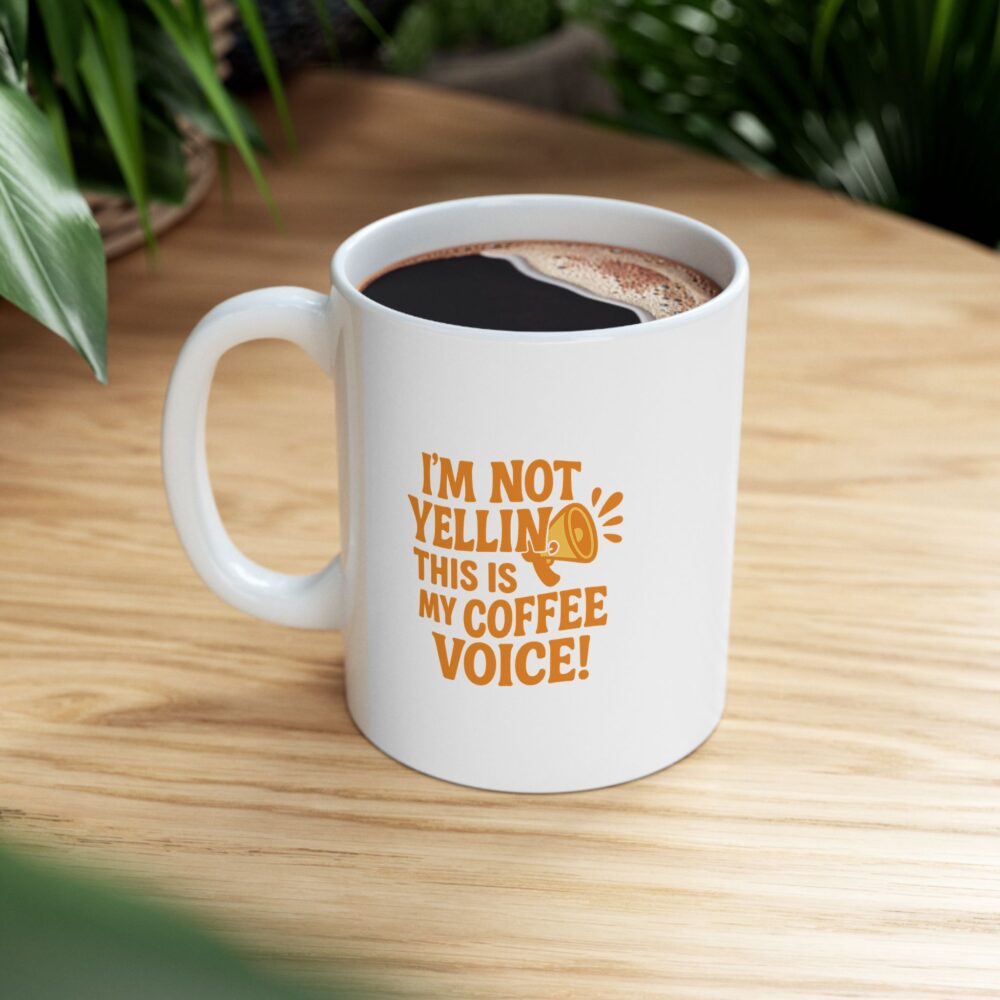 My Sweet Coffee Voice - Bright and Cheerful Ceramic Mug - Perfect Gift for Coffee Lovers, Inspirational Drinkware, Home Decor, Self-Care Essentials, Birthday [...] - Image 8