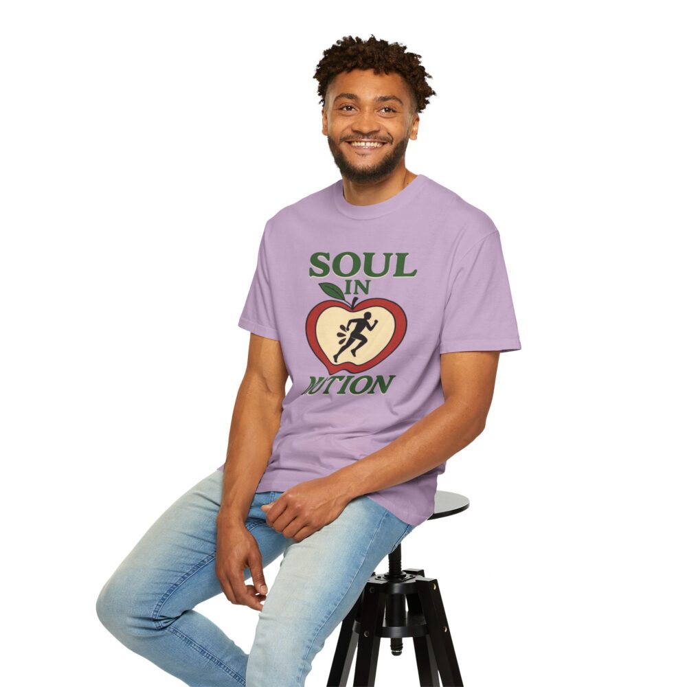 Soul in Motion Unisex Garment-Dyed T-shirt, Relaxed Fit Casual Shirt, Inspirational Apparel, Active Lifestyle Tee, Gift for Fitness Lovers - Image 23