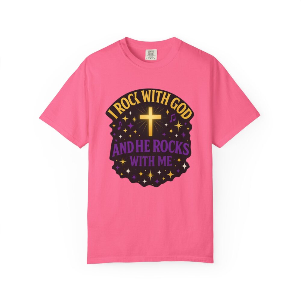 Godly Vibes Unisex T-Shirt - "I Rock With God" - Faith Apparel, Christian Gift, Spiritual Wear, Casual Tee, Everyday Comfort - Image 17