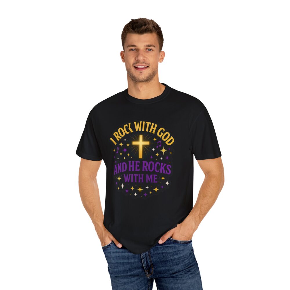 Godly Vibes Unisex T-Shirt - "I Rock With God" - Faith Apparel, Christian Gift, Spiritual Wear, Casual Tee, Everyday Comfort - Image 10