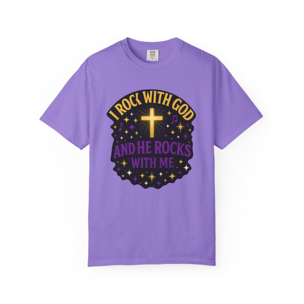 Godly Vibes Unisex T-Shirt - "I Rock With God" - Faith Apparel, Christian Gift, Spiritual Wear, Casual Tee, Everyday Comfort - Image 13
