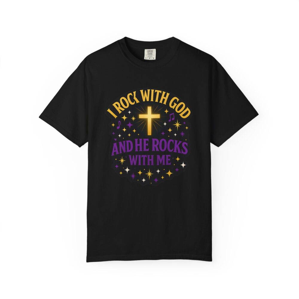 Godly Vibes Unisex T-Shirt - "I Rock With God" - Faith Apparel, Christian Gift, Spiritual Wear, Casual Tee, Everyday Comfort - Image 9