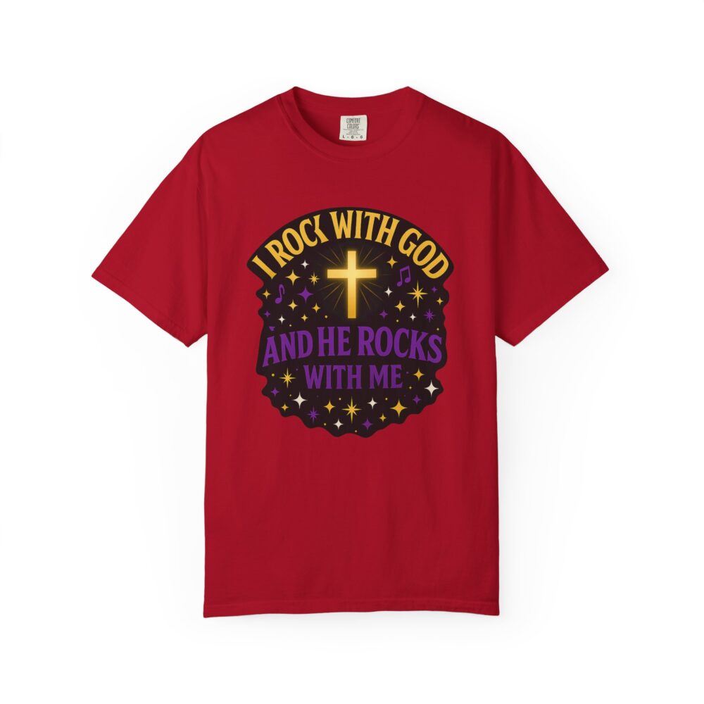 Godly Vibes Unisex T-Shirt - "I Rock With God" - Faith Apparel, Christian Gift, Spiritual Wear, Casual Tee, Everyday Comfort - Image 21