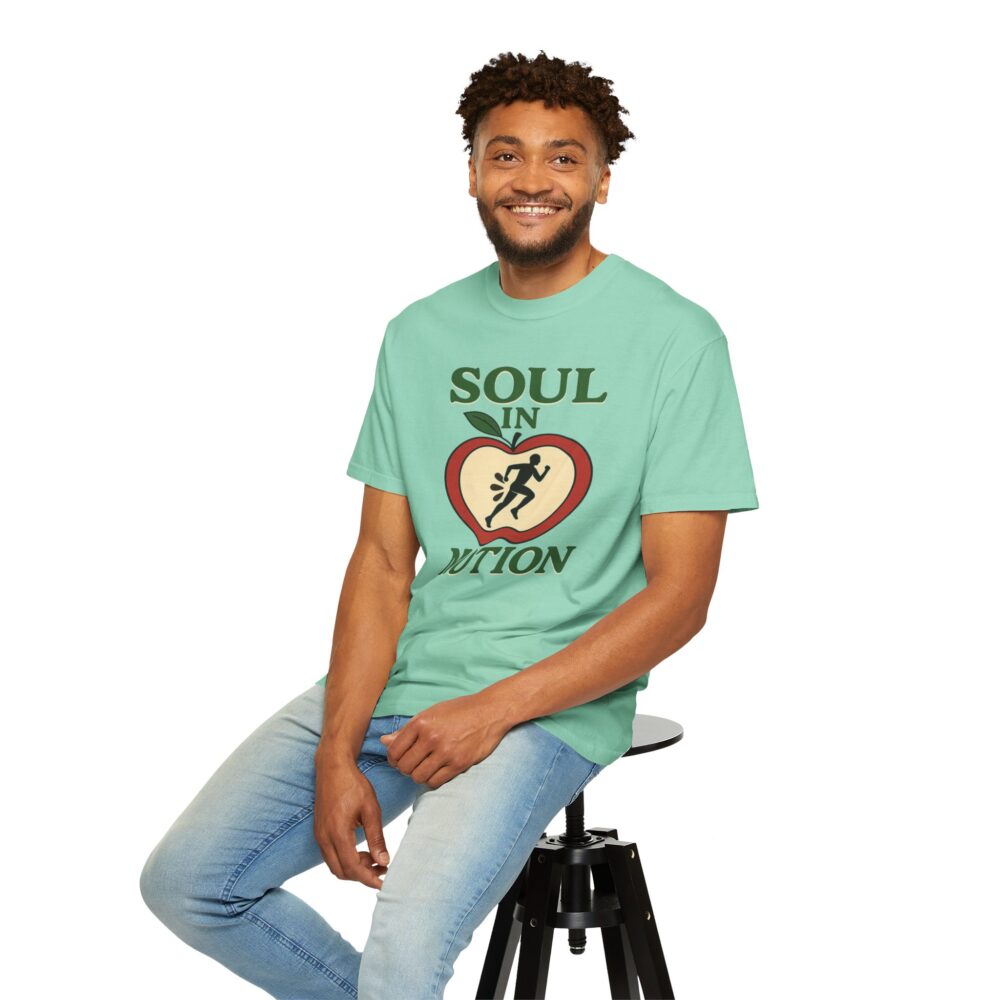 Soul in Motion Unisex Garment-Dyed T-shirt, Relaxed Fit Casual Shirt, Inspirational Apparel, Active Lifestyle Tee, Gift for Fitness Lovers - Image 11