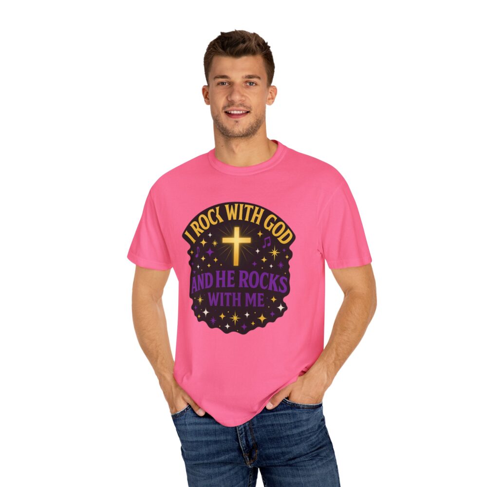 Godly Vibes Unisex T-Shirt - "I Rock With God" - Faith Apparel, Christian Gift, Spiritual Wear, Casual Tee, Everyday Comfort - Image 18